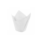 BENS Muffin Cupcake Mini Kek Kalıbı Kapsülü | Beyaz Tulip 160x50 Mm 200 Adet