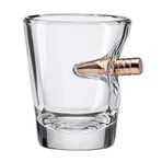 BenShot Gerçek .308 Mermi İçeren Shot Bardağı - 2 oz | ABD'de üretilmiştir