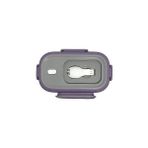 Bento 550ML Lunchbox Tek Katlı Çelik Sefer Tası Yemek Kutusu (Mor-Gri) - Kestane Akaju - Option-1