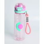 Bentopia 750 ml Okul Su Matarası Pipetli ve Pipetsiz Kullanım (Pembe)