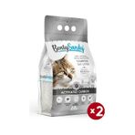 Benty Sandy Aktif Karbon İnce Topaklaşan Bentonit Kedi Kumu 2 x 10 L