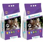 BentySandy 2x10 lt İnce Taneli Bentonit Lavanta Kokulu Kedi Kumu