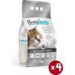 BentySandy 4x5 lt Aktif Karbonlu Natural Beyaz Bentonit Kedi Kumu