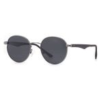 Benx Sunglasses Bxgünş 8021-C.32 Genç Erkek,kadın,unisex Yuvarlak Çerçeveli Metal Polarize Güneş Gözlüğü - 01-Siyah