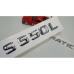 Benz S550l 4matic Bagaj Krom Metal 3m 3d Yazı Logo