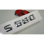 Benz S680 Bagaj Krom Metal 3m 3d Yazı Logo