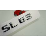 Benz Sl 63 Bagaj Krom Metal 3m 3d Yazı Logo