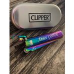Benzinli Clipper Metal Çakmak Gökkuşağı