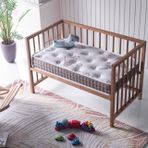 Bera Yatak Bamboo Süngerli 70 x 130 cm Beyaz Bebek Yatağı
