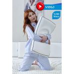 Bera Yatak Longplus Sensitive Uzun Boy Lüks Hava Kanallı Tasarım Ortopedik Visco Yastık 70X40X12CM - 70 x 40 x 12 cm - Beyaz