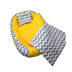 Berababy Babynest Pikeli Gri ve Sarı Kombin Bebek Yuvası 3 Parça Set