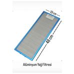 beratsogutma HİBSAN ASPİRATÖR 8062WCC VR7 RENNO 19 X 48 CM ALÜMİNYUM YAĞ FİLTRESİ