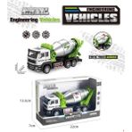 Berattoys 20 cm Metal Beton Mikseri Oyuncak Kamyon Metal Iş Makinası Beton Mixeri Iş Araçları
