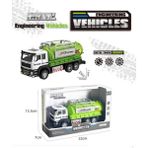 Berattoys 20 cm Metal Tanker Iş Makinası Oyuncak Kamyon Metal Iş Araçları