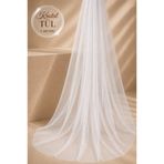 BERAYE Beyaz Renk Kristal Bohça Tülü 100x300 cm Çeyiz Süsleme Tülü Söz Nişan Nikah Düğün Süsü
