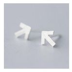 Berchine Yön Ok İşareti Gümüş Küpe