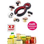 Berdina Home 2li Kavanoz Konserve Açacağı 6+1 Fonksiyonlu Kola Şişe Kapağı Açma