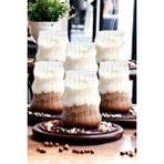 Berdina Home 6'lı Sukabağı Latte Cam Pipetli Bardak Seti Iskandinav Burgu Tarz Kahve Kokteyl Sunum Bardağı 400ML - Renkli - 400 ml