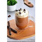 Berdina Home Çift Cidarlı Kupa Bardak 350 ml Ofis Ev Espresso Kahve Çay Fincanı Borosilikat Kulplu Cam Bardağı