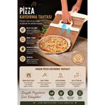 Berdina Home Sürgülü Büyük Boy Pizza PastaKüreği Sürgülü Fırın Küreği Ahşap Fırın Küreği Büyük Boy Pizza Küreği