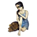 BEREKET TANRIÇASI, 20 cm, El Boyaması Biblo, Dekoratif El Sanatları,ev&ofis&bahçe özgün dekor ürünü