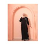 Berel Moda Elif Vav Namaz Feracesi Siyah