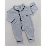 Beren Kids Şık Sade Bebek Uyku Tulumu - Gri - 6 - 9 Ay