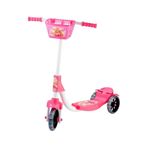 Beren Oyuncak Pembe 3 Tekerlekli Frenli Çocuk Scooter Barbie Figürlü (55 KG TAŞIMA KAPASİTELİ) 3+ Yaş 3