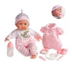 Berenguer 38 cm Pembe Oyuncak Bebek ve Aksesuar Seti