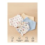 berenikoo 4 lü %100 Müslin Kumaş bebek yakalığı/önlüğü