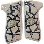 Beretta F92 Italyan Beretta Yavuz 16 Lı Pleksinden Kemikten Yapılma Logolu Kabze