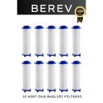 Berev 10 Adet Duş Başlığı Filtresi Kireç Önleyici Filtre