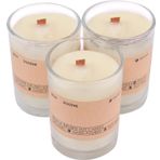 Bergamot Kokulu Şat Bardak Mum 3'lü Set