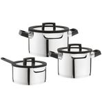 BergHoff Essentials Uqonic 6 Parça Paslanmaz Çelik Tencere Seti