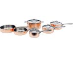 BergHoff Gem 10 Parça Dövme Bakır Tencere Seti