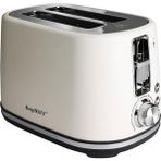 Berghoff Gem Concept 2 Dilim Ekmek Kızartma Makinesi – 1000 W, Paslanmaz Çelik Gövde | Vanilya Krem - Renkli