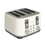Berghoff Gem Concept 4 Dilim Ekmek Kızartma Makinesi – 1800 W, Çift Kontrol Paneli | Vanilya Krem
