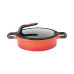 Berghoff Gem Stay Cool 28 cm Pilav Tenceresi Alüminyum Kaplama Turuncu Renkli Derin Tencere