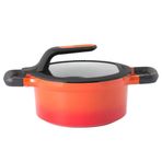 BergHoff Gem Stay Cool Derin 20 cm Turuncu Kırmızı Tencere