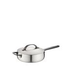 Berghoff Home Belly Füme Siyah Kapaklı Çelik Sote Tavası 24 Cm - Gri
