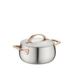 Berghoff Home Belly Warm Pembe Kapaklı Çelik Güveç Tenceresi 18 Cm - Gri