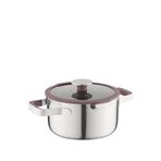 Berghoff Home Elements Peppercorn Çelik Kapaklı Güveç Tenceresi 20 Cm - Gri