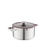 Berghoff Home Elements Peppercorn Çelik Kapaklı Güveç Tenceresi 24 Cm - Gri