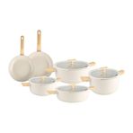 BergHoff Leo Balance 10 Parça Krem Tencere Seti