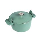 BergHoff Leo Phantom 24 cm Forest Green Yapışmaz Kapaklı Yeşil Derin Tencere