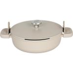 Berghoff LEO Phantom Seramik Basık Tencere 28 cm Latte - Krem