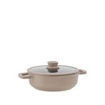 Berghoff Leo Stone Latte Krem Rengi Döküm Pilav Tenceresi 28 Cm