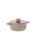 Berghoff Leo Stone Latte Krem Rengi Döküm Tencere 24 Cm