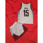 Bergibo Denver Jokıc 15 Nefes Alan Terletmeyen Çocuk Basketbol Forması Mavi - Beyaz - 13 - 14 Yaş