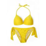 Beria Kadın Üçgen Yarım Dolgulu Hardal Bikini Takımı
